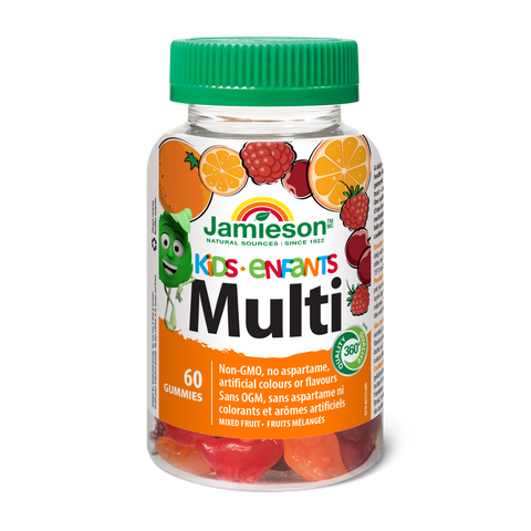 31000593 Jamieson Multivitamin for Kids | Gummies Orange, Cherry, Raspberry Flavour 60 Gummies 7878_MAIN