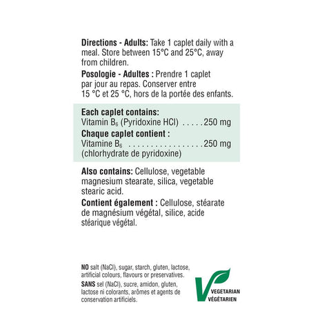 2019_Vitamin B6 250 mg_Label