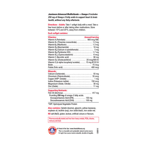 9125_Advanced Multi Cardio Support_Nutritional panel_en
