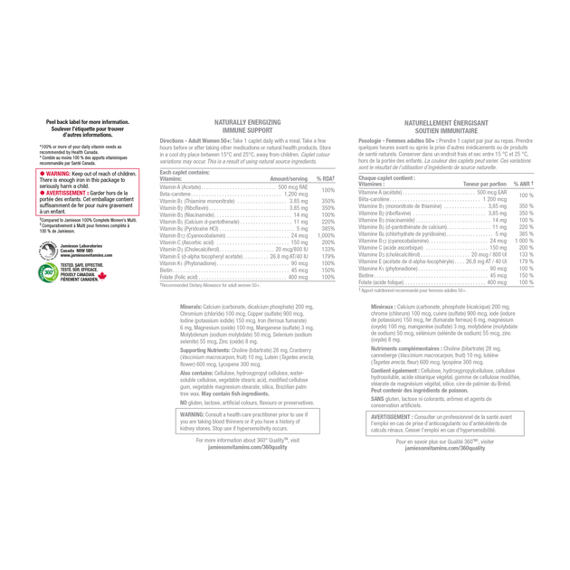 100 Complete Multi For Women 50+ Jamieson Vitamins