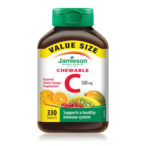 7959_Vitamin C Chewable_Assorted Flavours_Value Size_Bottle_EN