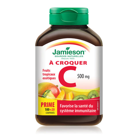 2457_Vitamin C Chewable_Tropical Fruit_Bottle_FR