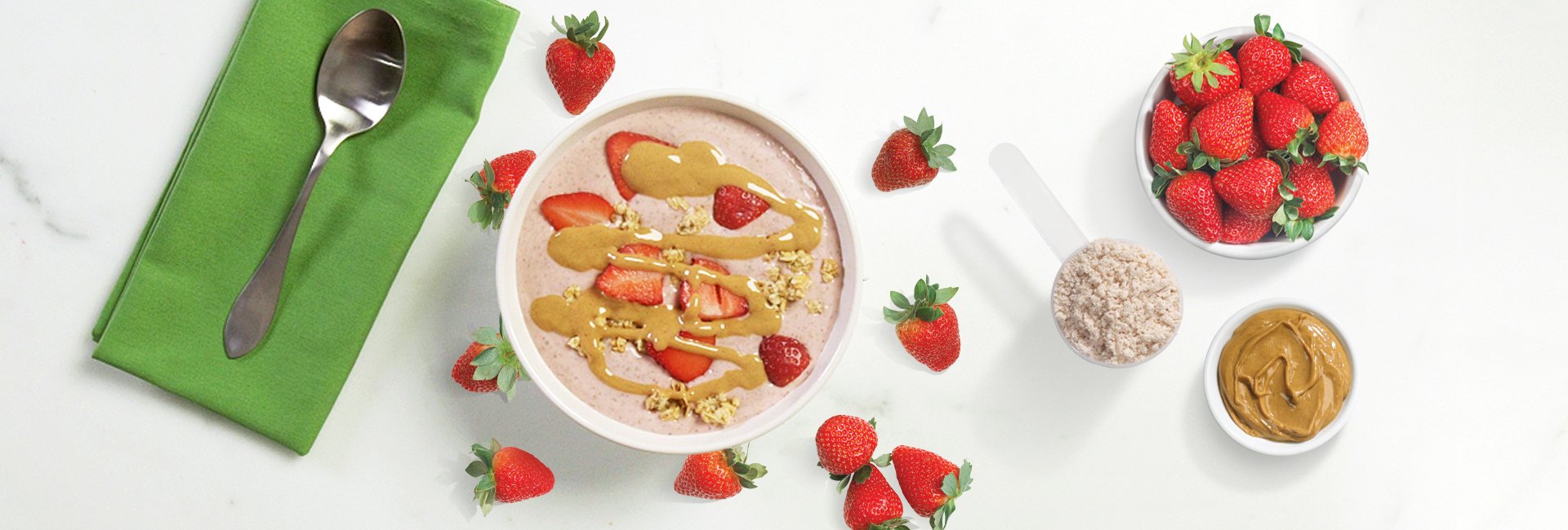 Peanut Butter and Jam Smoothie Bowl Jamieson Vitamins