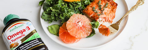 Baked Salmon and Honey Grapefruit Salad