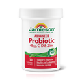 31000108 Jamieson Advanced Probiotic + Vitamins B12, C, D, & Zinc 10 Billion CFU, 30 ct 10007_R2073_Advanced_Probiotic+BCDZinc_112mL_BTL_ALT