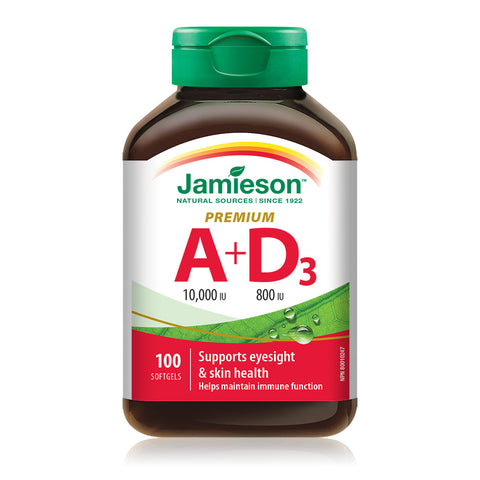 31000216 Jamieson Vitamin A & Vitamin D 10,000 IU, 100 ct 2013_Vitamin A & Vitamin D_MAIN_EN