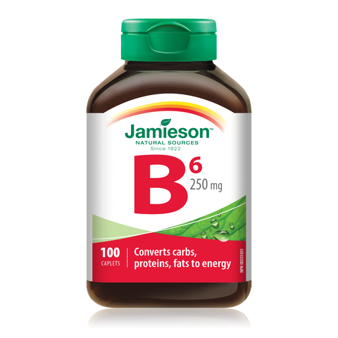 31000218 Jamieson Vitamin B6 Pyridoxine Caplets 250 mg, 100 ct 2019_MAIN