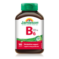 31000218 Jamieson Vitamin B6 Pyridoxine Caplets 250 mg, 100 ct 2019_R2104_B6_250mg_160cc_BTL_MAIN
