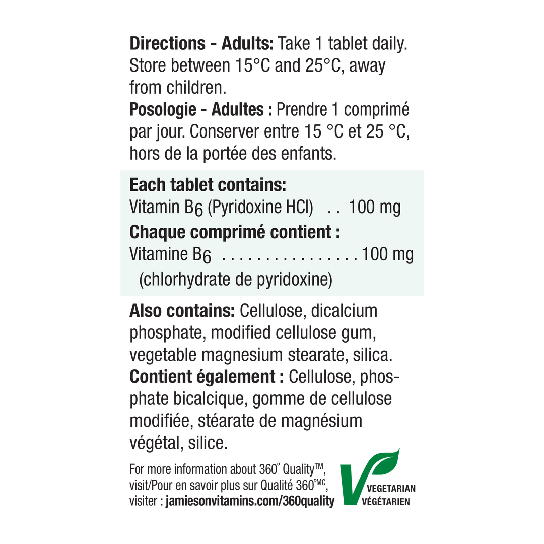 Vitamin B6 | Pyridoxine – Jamieson Vitamins