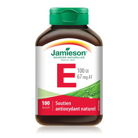 31000223 Jamieson Vitamin E 100 IU, 100 ct 2028_Vitamin E 100 IU_MAIN_FR