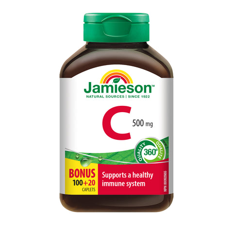 31000224 Jamieson Vitamin C 500 mg, 120 ct 2029_R2122_C_500mg_160cc_BTL_EN