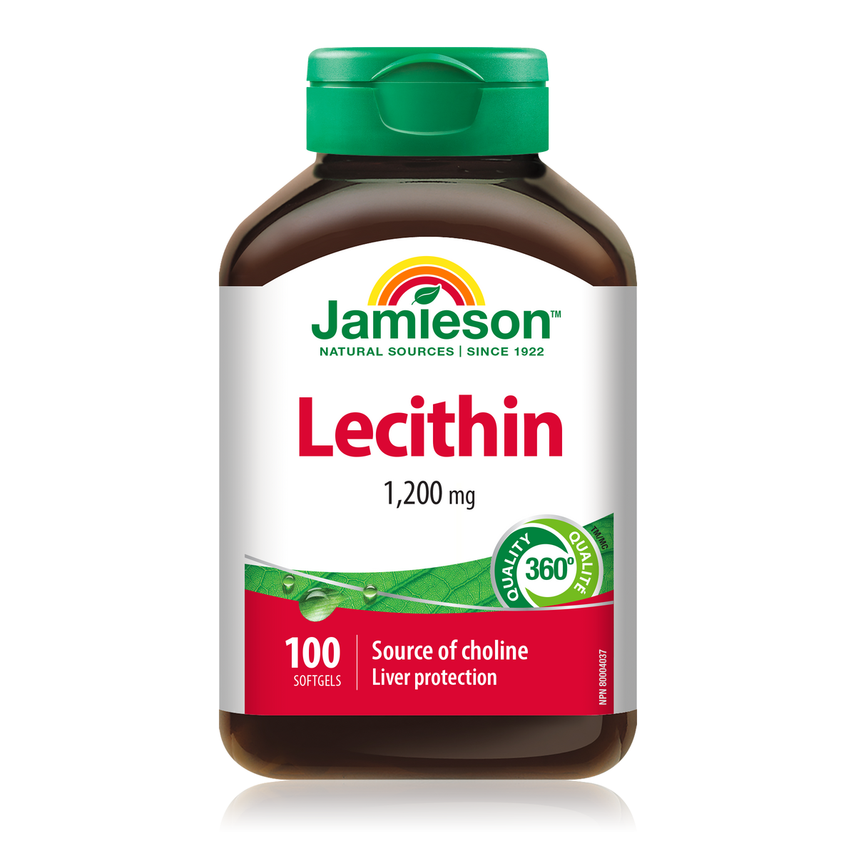 31000241 Jamieson Lecithin 100 Softgels 2102_R2092_Lecithin_1200mg_375cc_BTL_EN