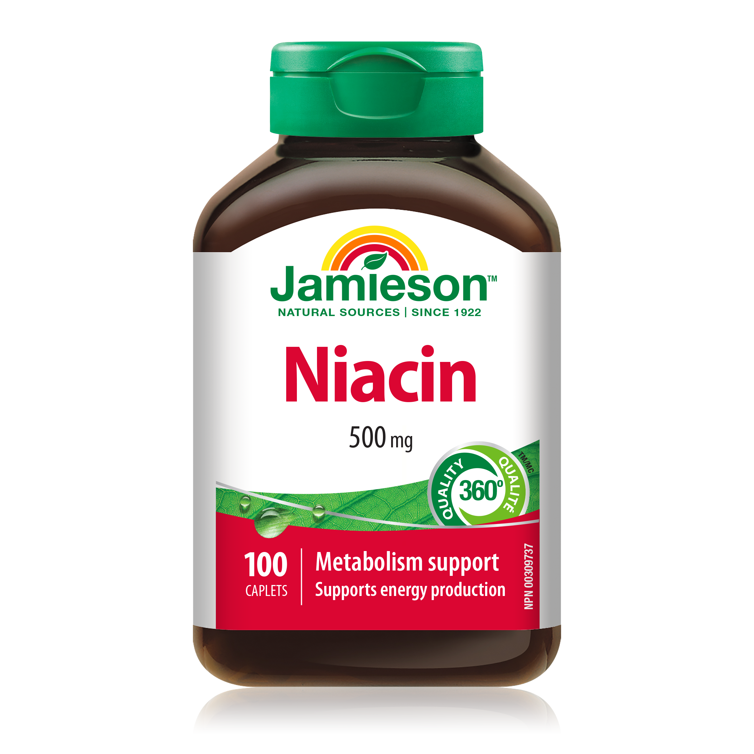 31000256 Jamieson Niacin 500 mg, 100 ct 2207_R2063_Niacin_160cc_BTL_MAIN