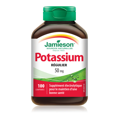 31000261 Jamieson Potassium 50 mg, 100 ct 2218_Potassium_MAIN_FR