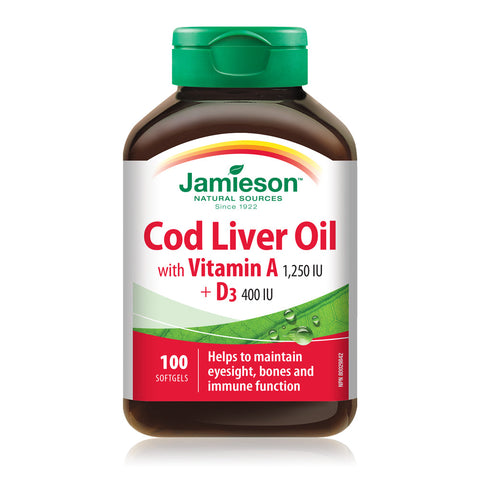 31000264 Jamieson Cod Liver Oil, 100 ct 2236_Cod Liver Oil_MAIN_EN