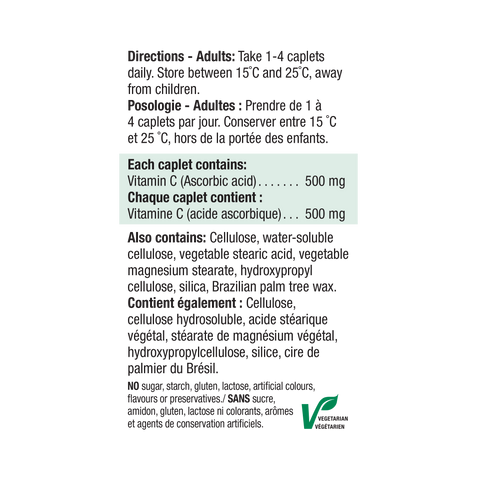 31000273 Jamieson Vitamin C Timed Release 500 mg, 100 ct 2296_C_500mg_TR_NP_BI (1109)