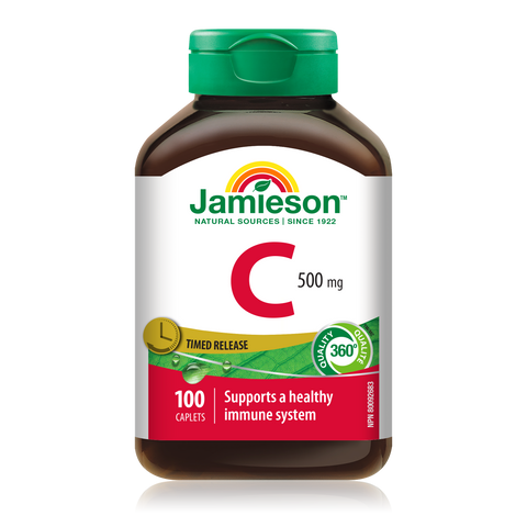 31000273 Jamieson Vitamin C Timed Release 500 mg, 100 ct 2296_R2094_C_500mg_TR_160cc_BTL_EN_MAIN