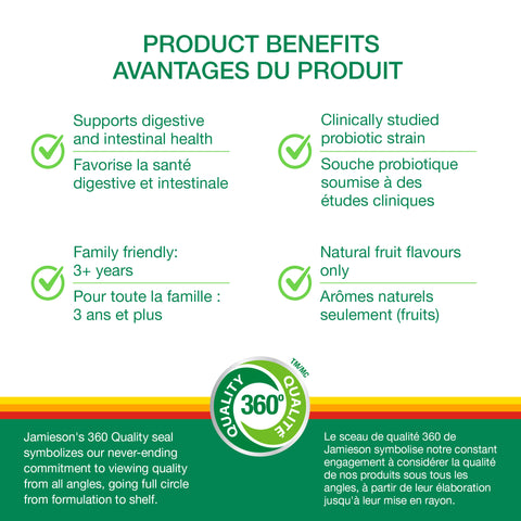 31000575 Jamieson Probiotic Gummies 1 Billion CFU, Berry Blast, 45 ct 230734 Probiotic 7852 -02