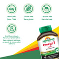 31000848 Jamieson No Fishy Aftertaste Omega-3 Mini, 200 ct 240539_JV_Canada_Amazon_Q3_Digital Image_9028_OmegaMini2