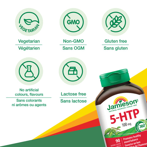 31000640 Jamieson 5-HTP 100 mg, 90 ct 240712 JV Canada Amazon Q4 Digital Images - 7991 5HTP2