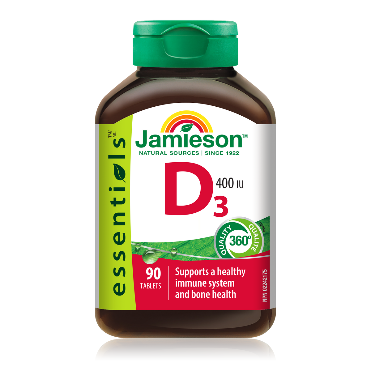 Vitamin D3 400 IU – Jamieson Vitamins