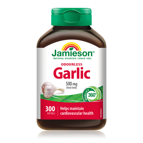 31000318 Jamieson Odourless Garlic 500 mg, 300 ct 2596_MAIN