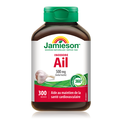 31000318 Jamieson Odourless Garlic 500 mg, 300 ct 2596_MAIN2