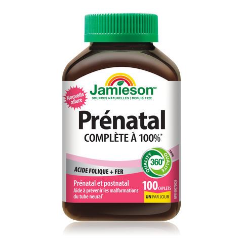 31000326 Jamieson 100% Complete Prenatal Multivitamin, 100 ct 2666_J_BTL_Prenatal_250cc_R2113_MAIN2