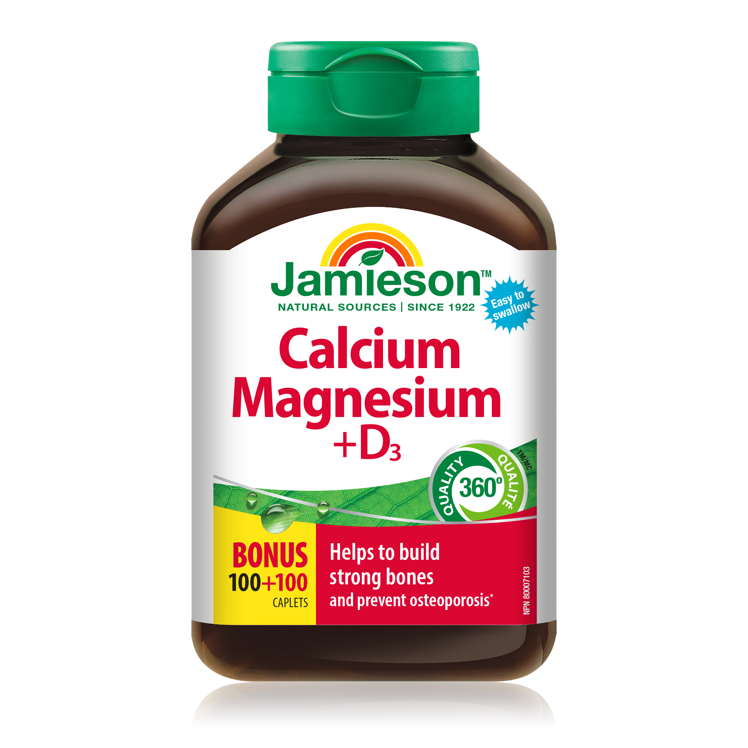 Jamieson Calcium Magnesium with Vitamin D3 bottle