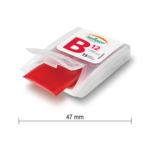 31000342 Jamieson Vitamin B12 Fast Dissolving Strips 1,000 mcg, 30 ct 2777_CONTENTS