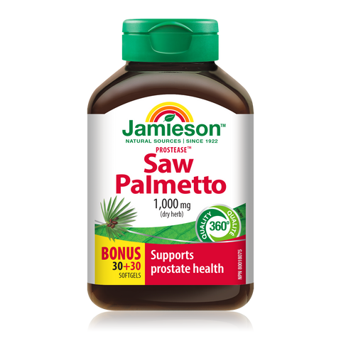 31000346 Jamieson ProsteaseTM Saw Palmetto 1,000 mg, 60 ct 2806_MAIN