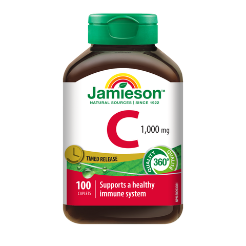31000242 Jamieson Vitamin C Timed Release Caplets 1,000 mg, 100 ct 31000242_MAIN