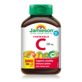 31000304 Jamieson Vitamin C Chewables 500 mg Tablet 31000304_J_C_Chewable_Tropical_BONUS_375cc_21004632_BTL_MAIN