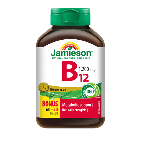 31000349 Jamieson Vitamin B12 Timed Release 1,200 mcg, 80 ct 31000349_MAIN