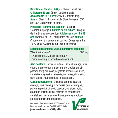 31000352 Jamieson Vitamin C Chewables 500 mg Tablet 31000352_J_LBL_C_Chewable_Assorted_BONUS_375cc_21004677_BI_NFP