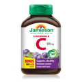 31000410 Jamieson Vitamin C Chewables 500 mg Tablet 31000410_J_C_Chewable_Grape_375cc_21005065_BTL_MAIN