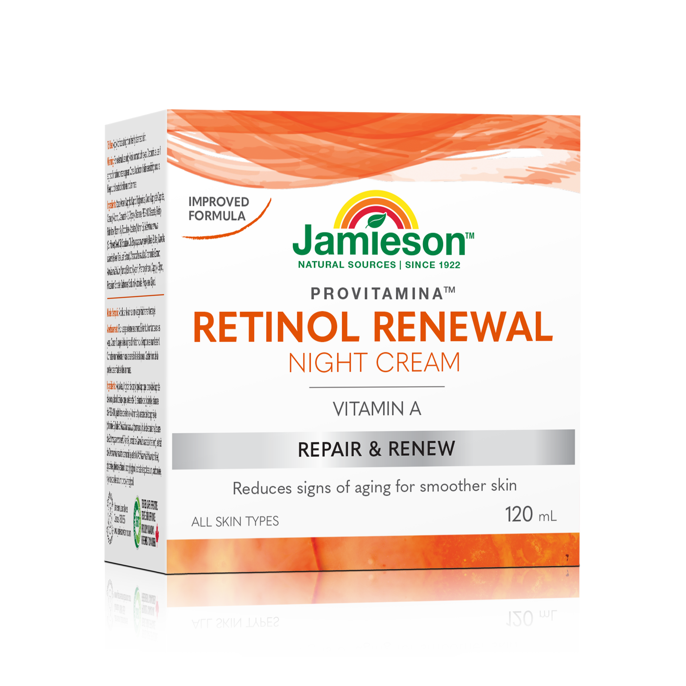 31000415 Jamieson ProVitamina Retinol Night Cream, 120 mL 31000415_J_VitA_Renewal_Cream_120ml_R2055_CTN_MAIN