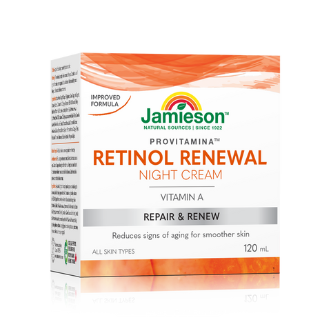 31000415 Jamieson ProVitamina Retinol Night Cream, 120 mL 31000415_J_VitA_Renewal_Cream_120ml_R2055_CTN_MAIN