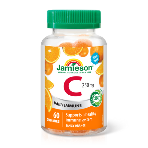 31000491 Jamieson Vitamin C Gummies 250 mg 31000491_J_GUM_C_250mg_Orange_250cc_R2105_BTL_MAIN