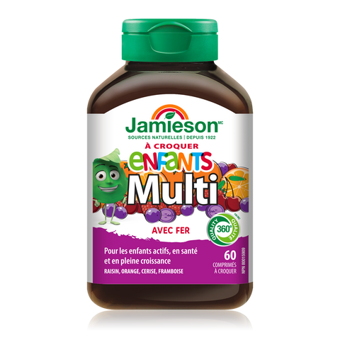 31000592 Jamieson Multivitamin for Kids Chewables, Fruit, 60 ct 31000592_J_Multi_Kids_Chewable_250cc_21004918_BTL_MAIN2