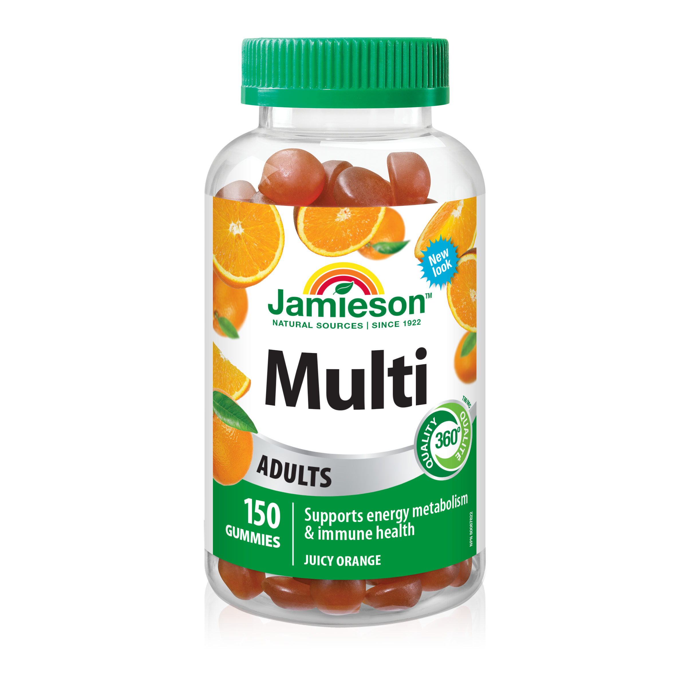 31000925 Jamieson Multivitamins For Adults Gummies 31000925_J_GUM_Multi_Adults_JuicyOrange_625cc_R2025_BTL_MAIN