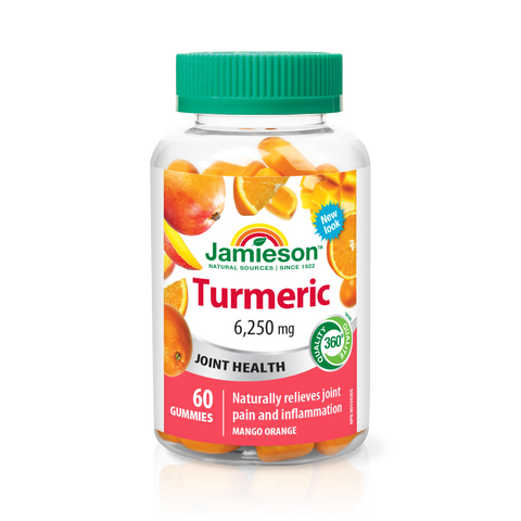 31001073 Jamieson Turmeric Gummies 6,250 mg, Orange Mango, 60 ct 31001073_J_GUM_Turmeric_300cc_R2095_BTL_MAIN