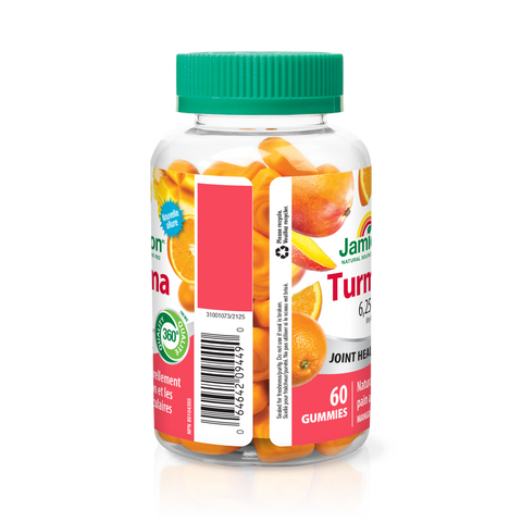 31001073 Jamieson Turmeric Gummies 6,250 mg, Orange Mango, 60 ct 31001073_J_GUM_Turmeric_300cc_R2125_BTL_DIS