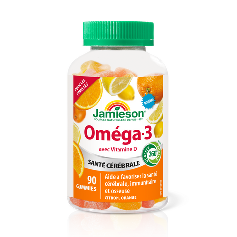 31001155 Jamieson Omega-3 Gummies | Family Friendly 90 Gummies 31001155_J_GUM_Omega-3_400cc_R2105_BTL_MAIN2