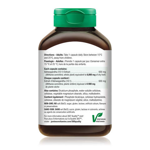 31001249 Jamieson Ashwagandha 6,000 mg Capsule 31001249_J_BTL_Ashwagandha_6000mg_250cc_21005056_NFP