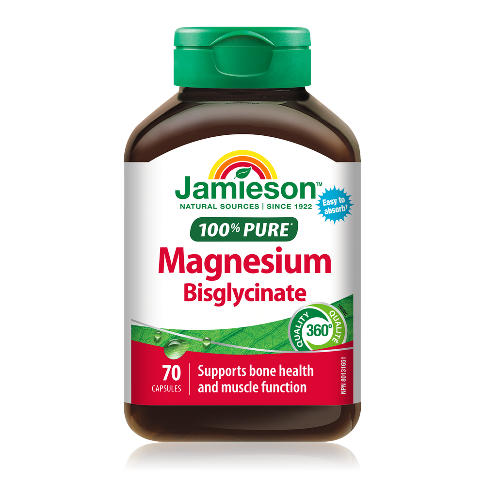 <h4>100% Pure</h4><h3>Magnesium Bisglycinate</h3>