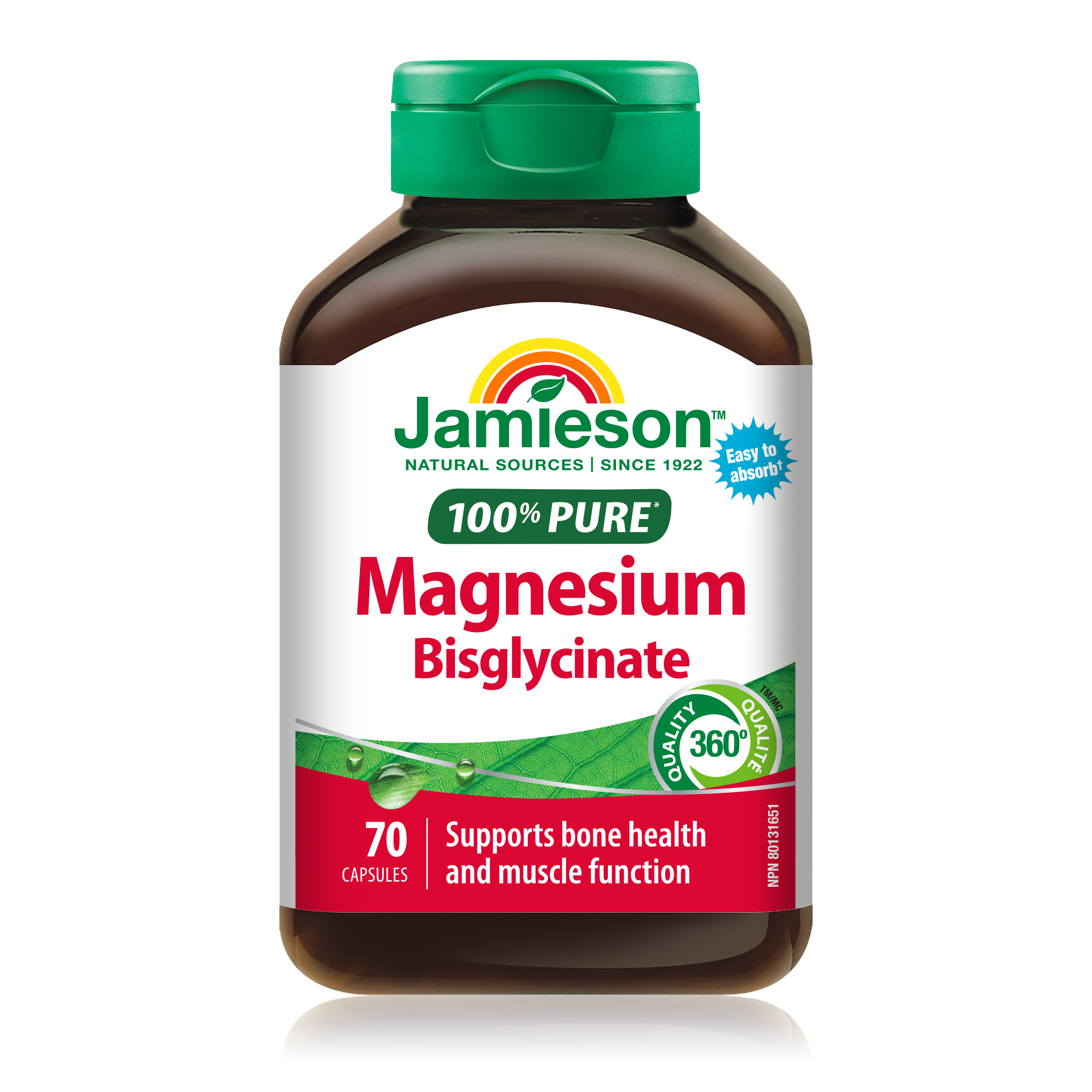 31002187 Jamieson 100% Pure Magnesium Bisglycinate 31002187_J_Magnesium_Bisglycinate_250cc_21005029_BTL_MAIN