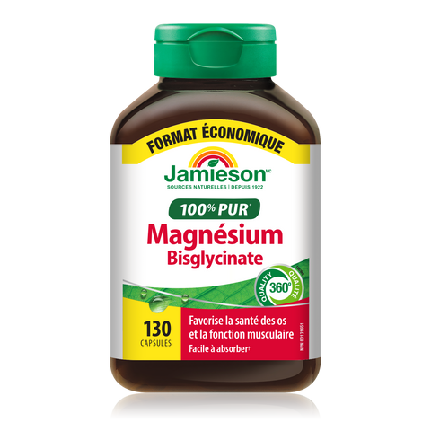 31002248 Jamieson Magnesium Bisglycinate N/A Flavour 70 Capsules 31002248_J_LBL_MagnesiumBisglycinate_VS_375cc_LB