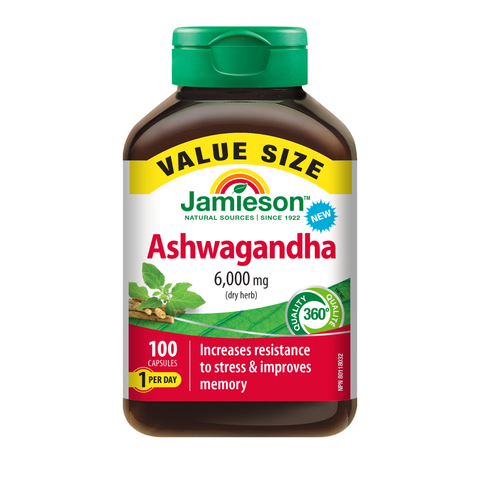 31002283 Jamieson Ashwagandha 6,000 mg Capsule 31002283_MAIN