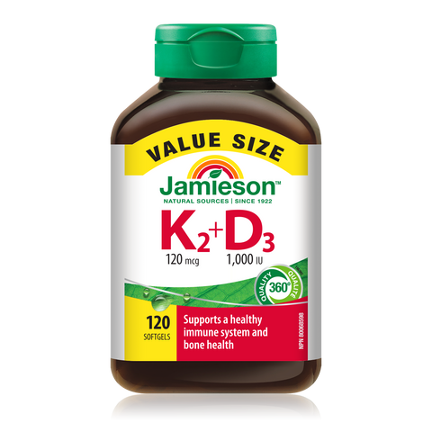 31002409 Jamieson Vitamin K2 & D3 120 mcg Softgel 31002409_1